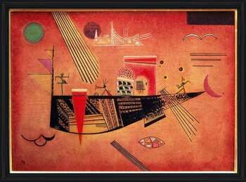Indrammet plakat Wassily Kandinsky - Whimsical
