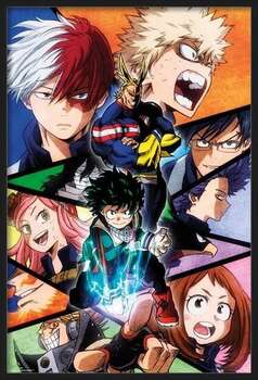 Indrammet plakat My Hero Academia